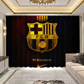 2025 New Barcelona Football Club Curtains Blackout Window Treatments Drapes Room Decor